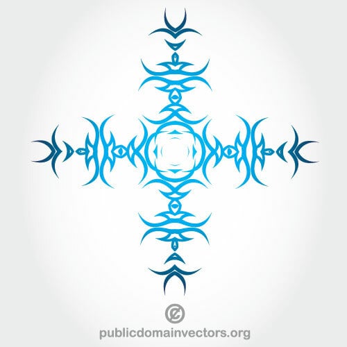 Tribal cross vector afbeelding