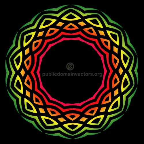 Projeto colorido tribal vector