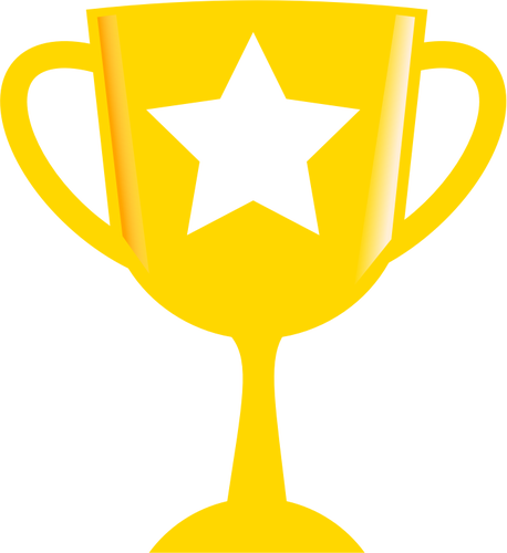 Goldene Trophäe mit Glasur Vektor-ClipArt