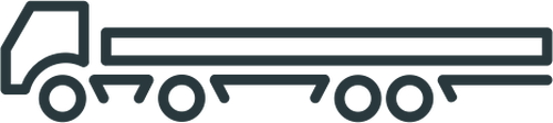 Векторный рисунок расширенного символа буксирующего транспортного средства