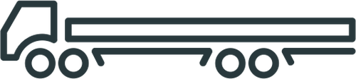 Vector illustration of towing vehicle symbol