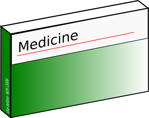 Vettore scatola farmaceutica