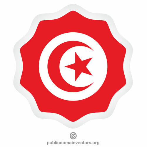 Insignia de bandera tunecina