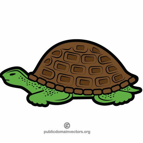 Tortue de dessin animé clipart