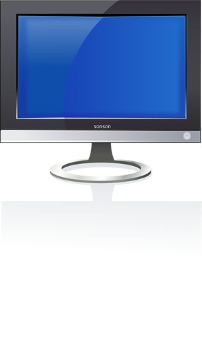 Desenho vetorial de monitor LCD