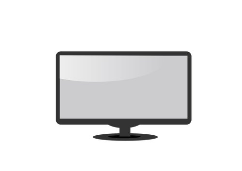 LCD monitor vector drawing