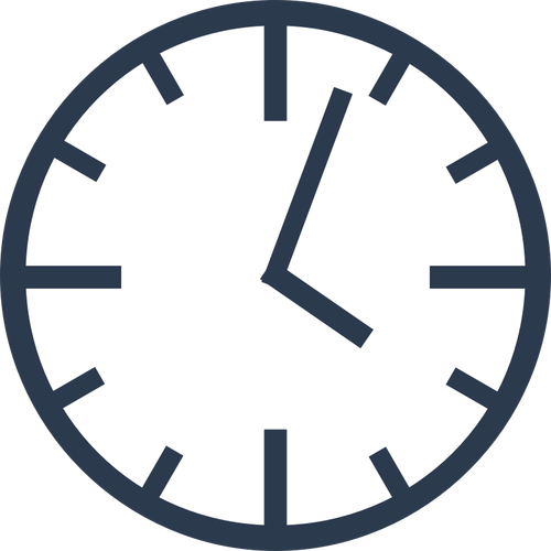 Graphiques de vecteur horloge simple