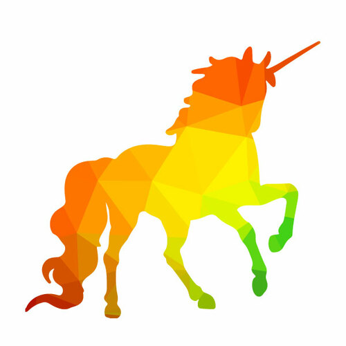 Silueta de vector Unicorn