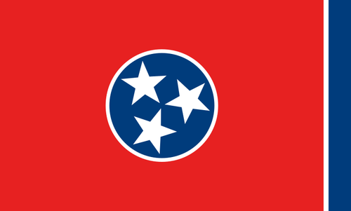 Vcetor ilustrasi bendera Tennessee