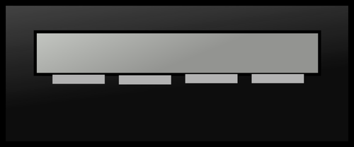 Ilustraţie vectorială de tonuri de gri ostentative stick de memorie USB