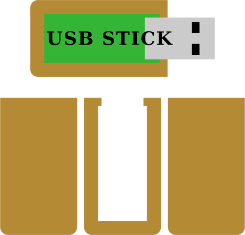 USB 木棍的矢量图像