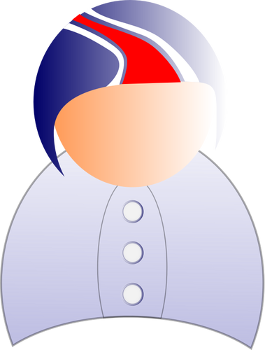 Vector Illustrasjon av mannlige bruker-symbol