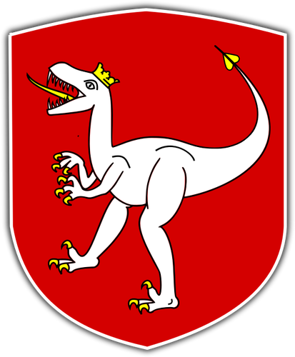 Vektori clipart vaakuna Tšekin Dino