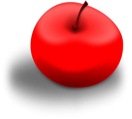 Punainen omena vektori kuva