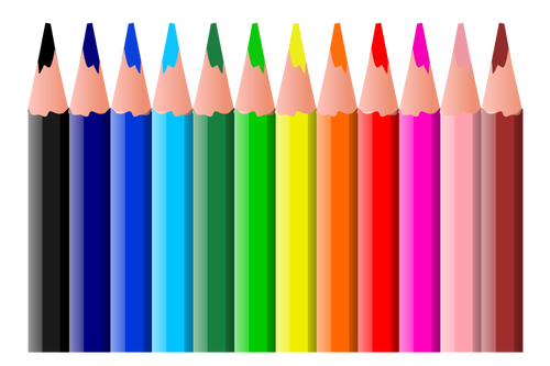 Crayons à colorier vector clipart