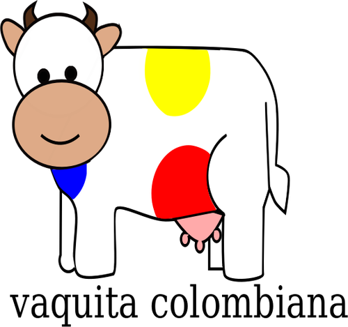 Vaca colombiano vetor clip-art