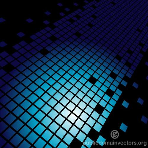 Abstract blue tiles vector design