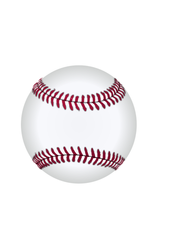 Dibujo de la bola de béisbol vectorial