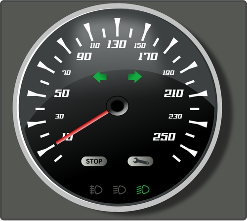 Vektorgrafikk av speedometer
