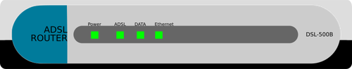 ADSL ruteren vektor image