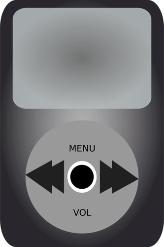 iPod media player vektor ilustrasi