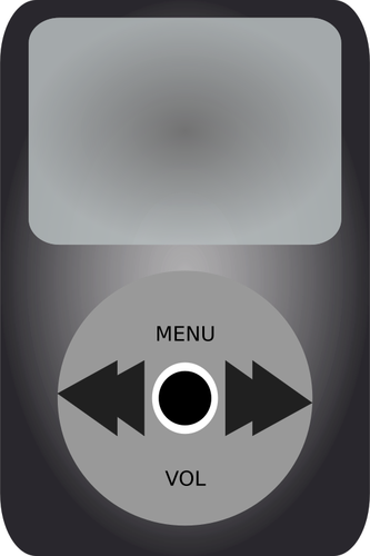 iPod media player vektor ilustrasi