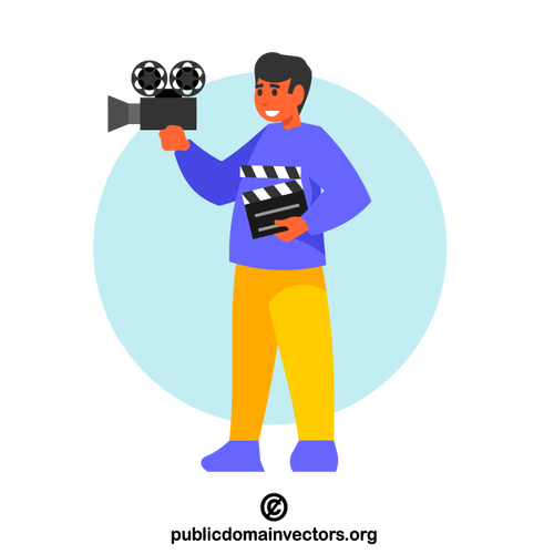 De kerel van de videoblogger