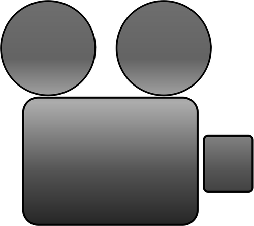 וקטור תמונה של סמל מצלמת וידאו