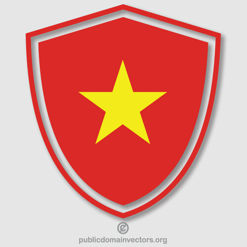 Crête avec le drapeau du Vietnam