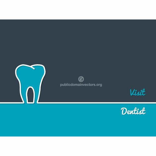 Visita el fondo gráfico del dentista