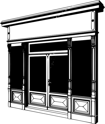 Dessin de vitrine vectoriel