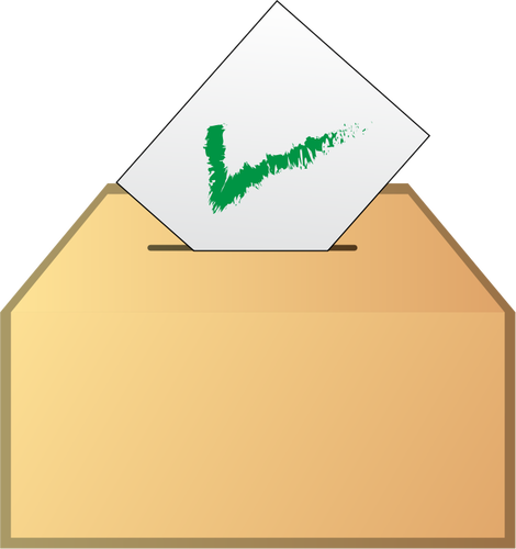 Vote yes icon vector graphics