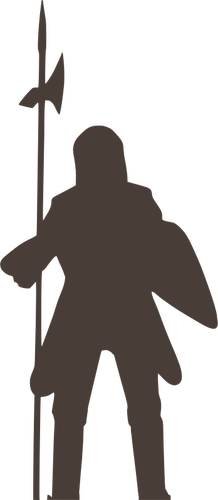 Knight silhouette vector image