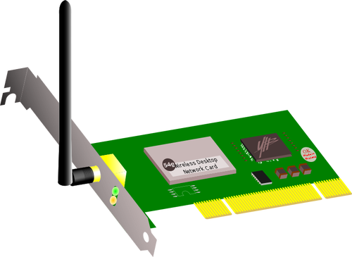 WIFI PCI कार्ड वेक्टर छवि