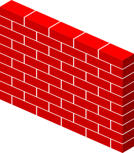 Vector afbeelding van pallet van bakstenen