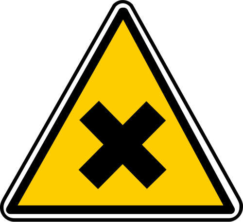 Graphiques vectoriels de triangulaires X panneau d