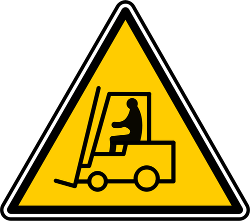 Gabelstapler Bio-Hazard Warning Sign-Vektor-Bild