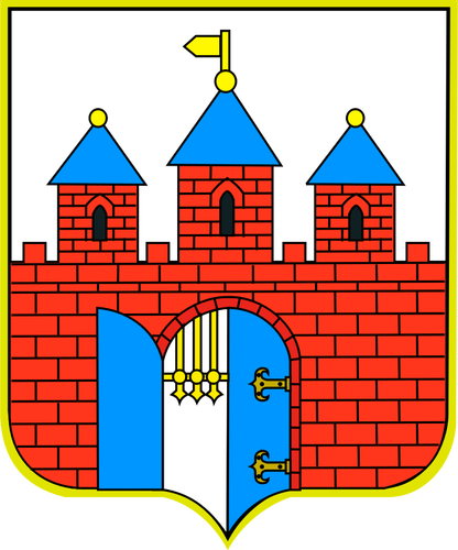 Ilustrasi vektor lambang kota Bydgoszcz