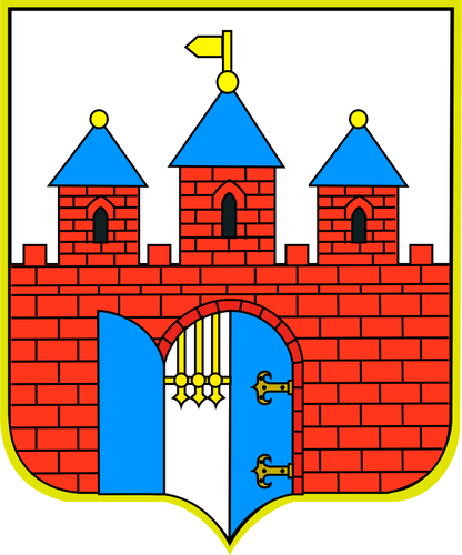 Vectorillustratie van wapenschild van de stad Bydgoszcz