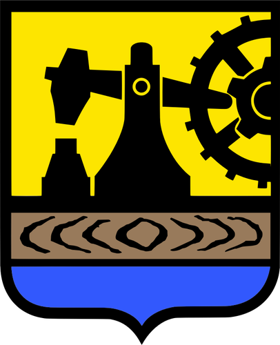 カトヴィツェ市の紋章のベクトル描画