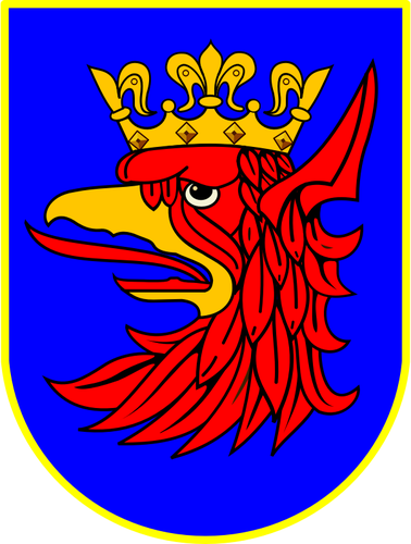 איור וקטורי של סמל העיר Szczecin