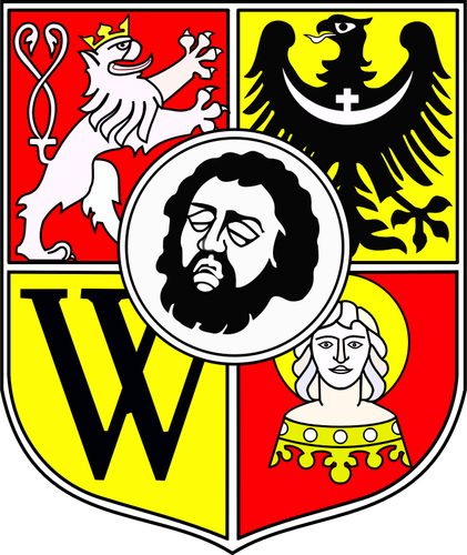 Vector image of coat of arms of Wroclaw City