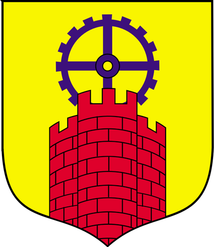 Vektor-ClipArt-Grafik des Wappens der Stadt Zabrze