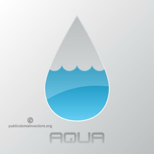 Gota de água vector clipart