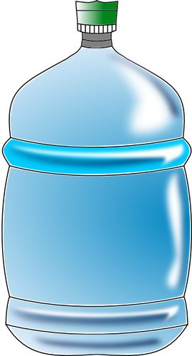 Imagem vetorial de garrafa de água azul