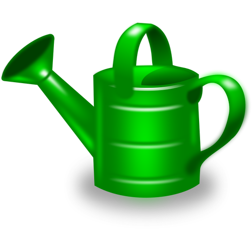 Watering can vector clip art