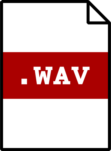 וקטור אוסף של סמל המחשב של סוג קובץ wav