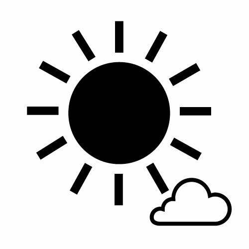 Icona meteo soleggiato