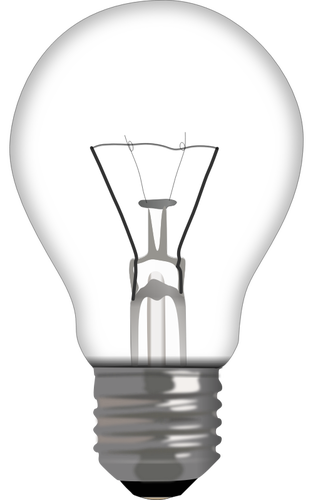 Illustrazione vettoriale fotorealistica lightbulb