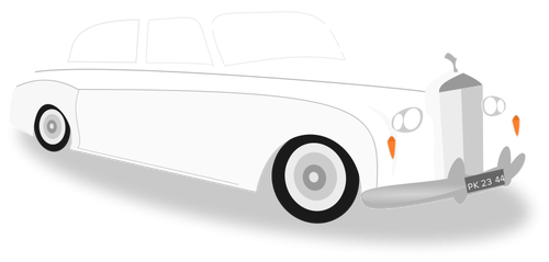 Wedding car vector image